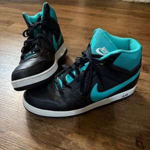 Nike High-Top Sneakers (black/teal) “AIR” midsole
